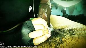 Masked latina deepthroat