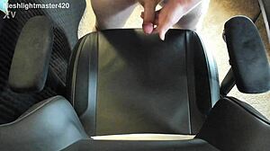 Redhead teen masturbates to massive cum spray in bedroom