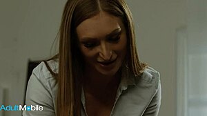 Redhead Masseuse Seizes Opportunity To Suck Client's Monster Cock In Missionary And Cowgirl Positions