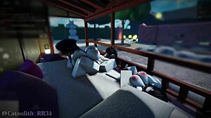 They returned for another intense threesome session with a follower, including doggystyle, riding, and blowjob