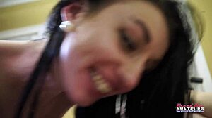 Hot Blonde Hannah And Skinny Brunette Olyssia Lick Their Sweet Pussies With Toys And Footjob?