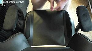 Redhead teen masturbates to massive cum spray in bedroom