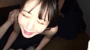 Cute nipples excited by ex's cock