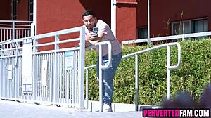 pervy stepbro is into stepsisters feet