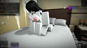 They returned for another intense threesome session with a follower, including doggystyle, riding, and blowjob