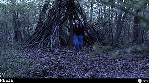 Valentina Nappi Goes Hiking And Gets Freeze Fucked By Native Guy In Bondage 😈