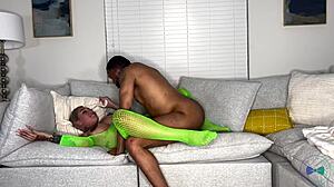 Pregnant big booty slut gets bred by huge bbc creampie