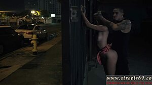 Leather handjob domination for bound teen 18+.