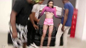 Rousse Black Gets 4On1 BBC Anal Fisting ATM Balls Deep DP Rough Gapes Squirt