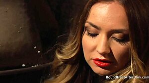 Horny Madame Moans from Lesbian Slave Licking!