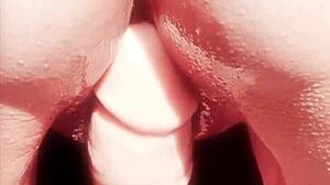 Maturemons Just Teasing With Her Huge Oiled Ass And Big Pussy Lips