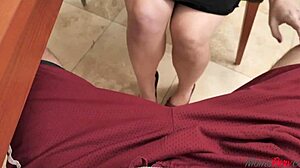 Beautiful Stepmom Seduces Stepson With Sultry Looks