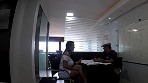 a latina lady broke my cock at work