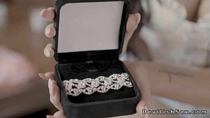 husband enjoys fucking his wife's floppy tits in a group setting