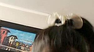 Making My Stepson Cum with Big Natural Tits