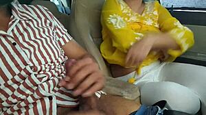 I Convinced Her To Show Her Boobs In The Car In Public Risky Outdoor