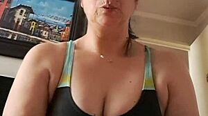 Making My Stepson Cum with Big Natural Tits