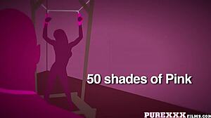 Redhead milf parodies 50 shades with doggystyle