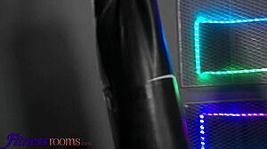 Fitness Rooms Petite 18+ Ukrainian Gym Babe Arina Shy Passionate Hardcore Sex Hot Blowjob And Hard Fuck