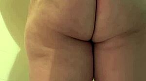 Slut shows pussy and ass for anal