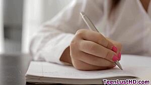 Teen gets titfucked and facialized with monster cock 😍