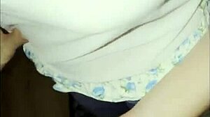 Skinny Brunette's First Homemade Video