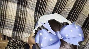 Skinny Brunette's First Homemade Video