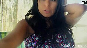 Tempting milf gabby quinteros toys her clit to orgasm