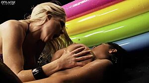 i feel so aroused watching cindy behr and jasmine black lick toes and pussies in jelly pool