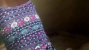 crazy bitch has fun in her room without leaving