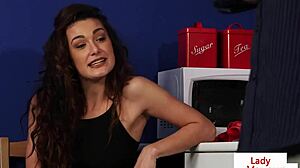 British office voyeur says 'tug that cock for me in heels' 😈👠