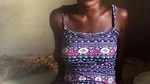 crazy bitch has fun in her room without leaving