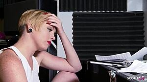 Wrecking ball parody group sex, miley may says as skinny teen gets bent over doggystyle with choking and cumshot