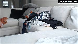 Huge tits webcam redhead