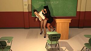 Big Tits College Girls Finger Hairy Pussies In Lesbian Play