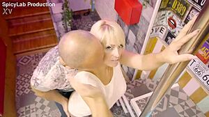 watch your friend with benefits get anal fucked and creampied by a blonde milf