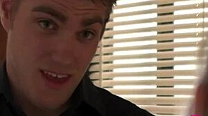 A sultry brunette vixen binds her man in latex and heels then rides him to explosive cumshot