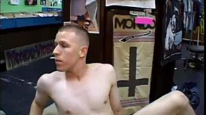 Hot Blonde Intensely Licking Pussy And Giving Blowjobs To A Group Of Men Outdoors