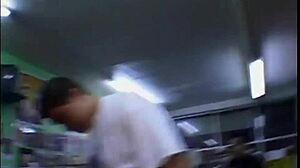 Hot Blonde Intensely Licking Pussy And Giving Blowjobs To A Group Of Men Outdoors