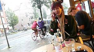 I took that BBC in my ass first time at XBIZ awards Amsterdam