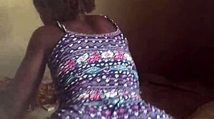 crazy bitch has fun in her room without leaving