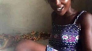 crazy bitch has fun in her room without leaving