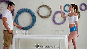 Pong game gets naughty with Jenna Jay, you know