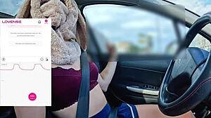 a friend films me driving while a fan remotely controls my lovense vibrator