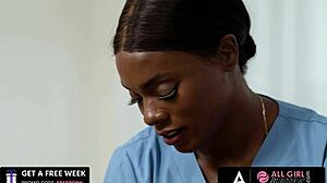 Watch ana foxxx and eliza ibarra scissoring in oiled massage.