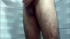 waiting in the shower for my neighbor, i masturbate alone