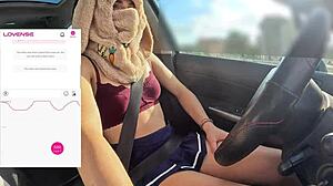 a friend films me driving while a fan remotely controls my lovense vibrator