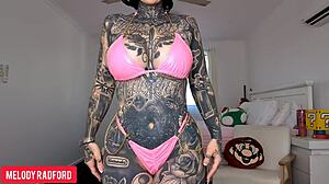 Curvy Woman Twerks in Micro Bikini and Tries on Easter Bunny Lingerie