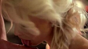 Stroking with Licking and Sucking in Erotic Blowjob