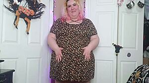 Desperate Bbw Orgasms With Vibrator In Sun Dress, Showing Big Pussy Lips